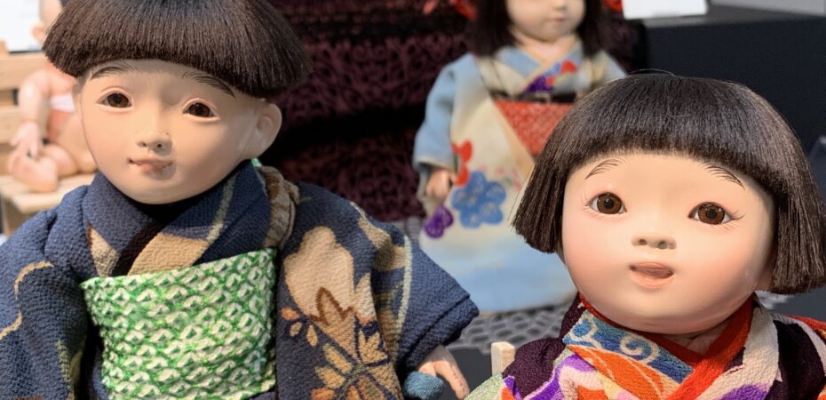 japońskie lalki Ichimatsu zrobione przez mistrza Fujimura