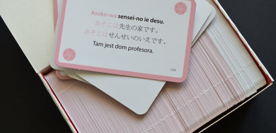 Zestaw kart do nauki języka japońskiego