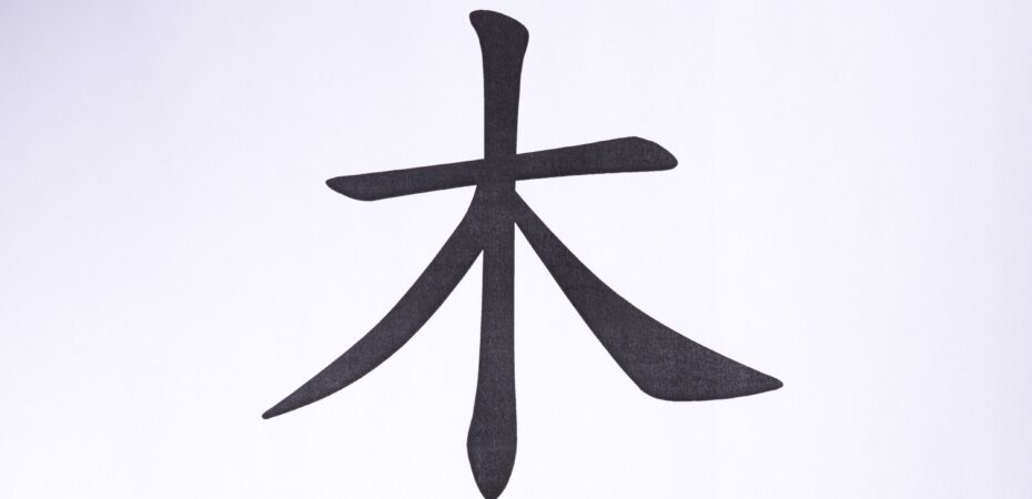 znak kanji drzewo