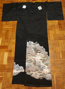 eleganckie czarne kimono