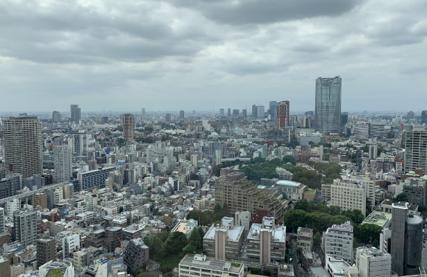 wieża Tokyo tower panorama miasta