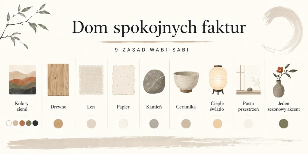 Japońskie wnętrza w stylu wabi-sabi: cisza, drewno i piękno niedoskonałości
