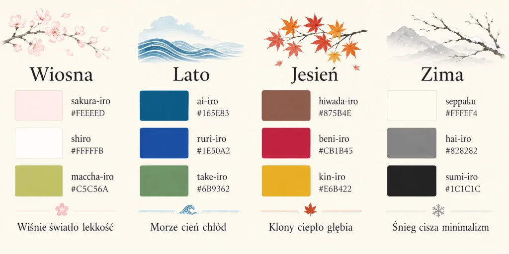 Japońskie kolory we wnętrzach: paleta natury i spokoju
