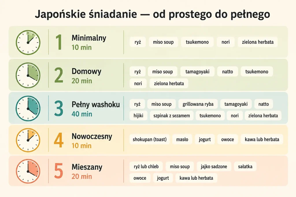 Japońskie śniadanie: 15 dań od miso po tamagoyaki