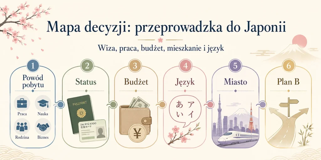 Mapa decyzji: przeprowadzka do Japonii