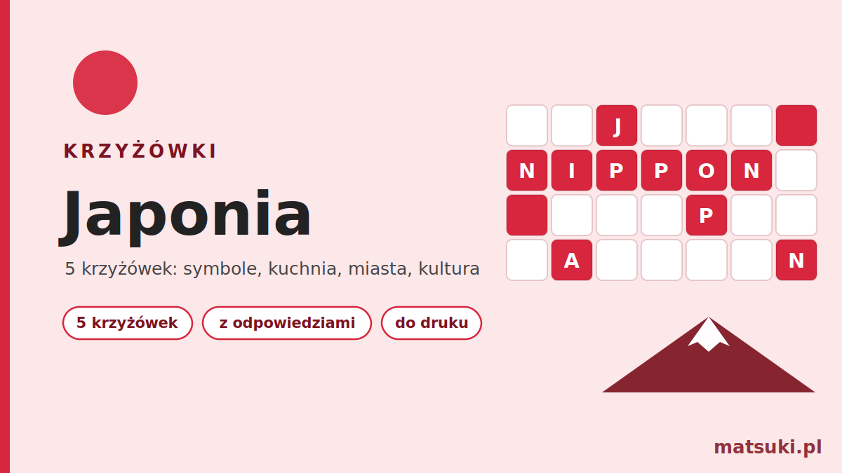 Krzyżówki o Japonii online