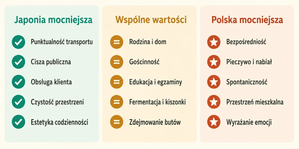 Japonia i Polska: podobieństwa, różnice i codzienne kontrasty