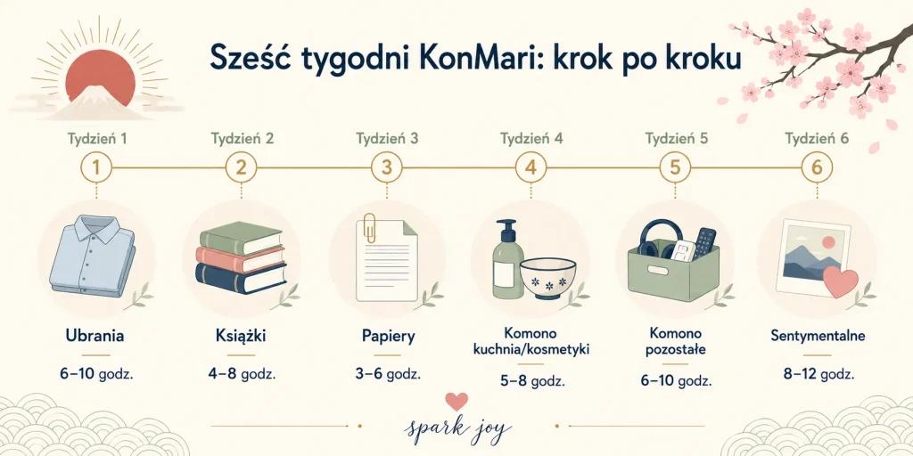 Metoda KonMari: cztery zasady, sześć kategorii