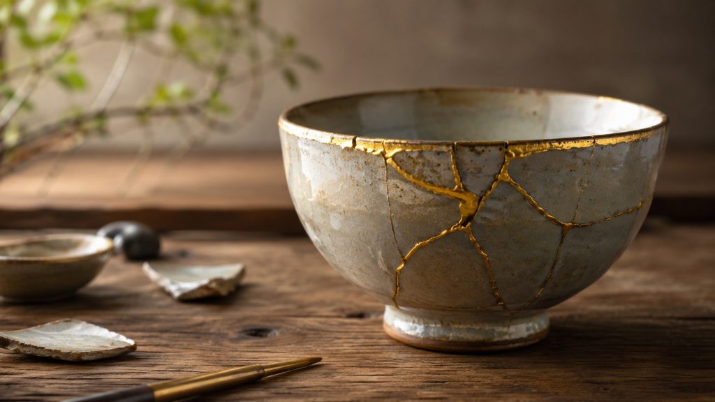 Kintsugi krok po kroku — jak po japońsku naprawić zbitą ceramikę złotem i zrobić to samodzielnie w domu