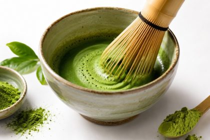 Matcha — jak przygotować idealną herbatę krok po kroku: ile proszku użyć, jaka temperatura wody jest najlepsza, jak ubić piankę, jak uniknąć goryczy i czym różni się usucha od latte.