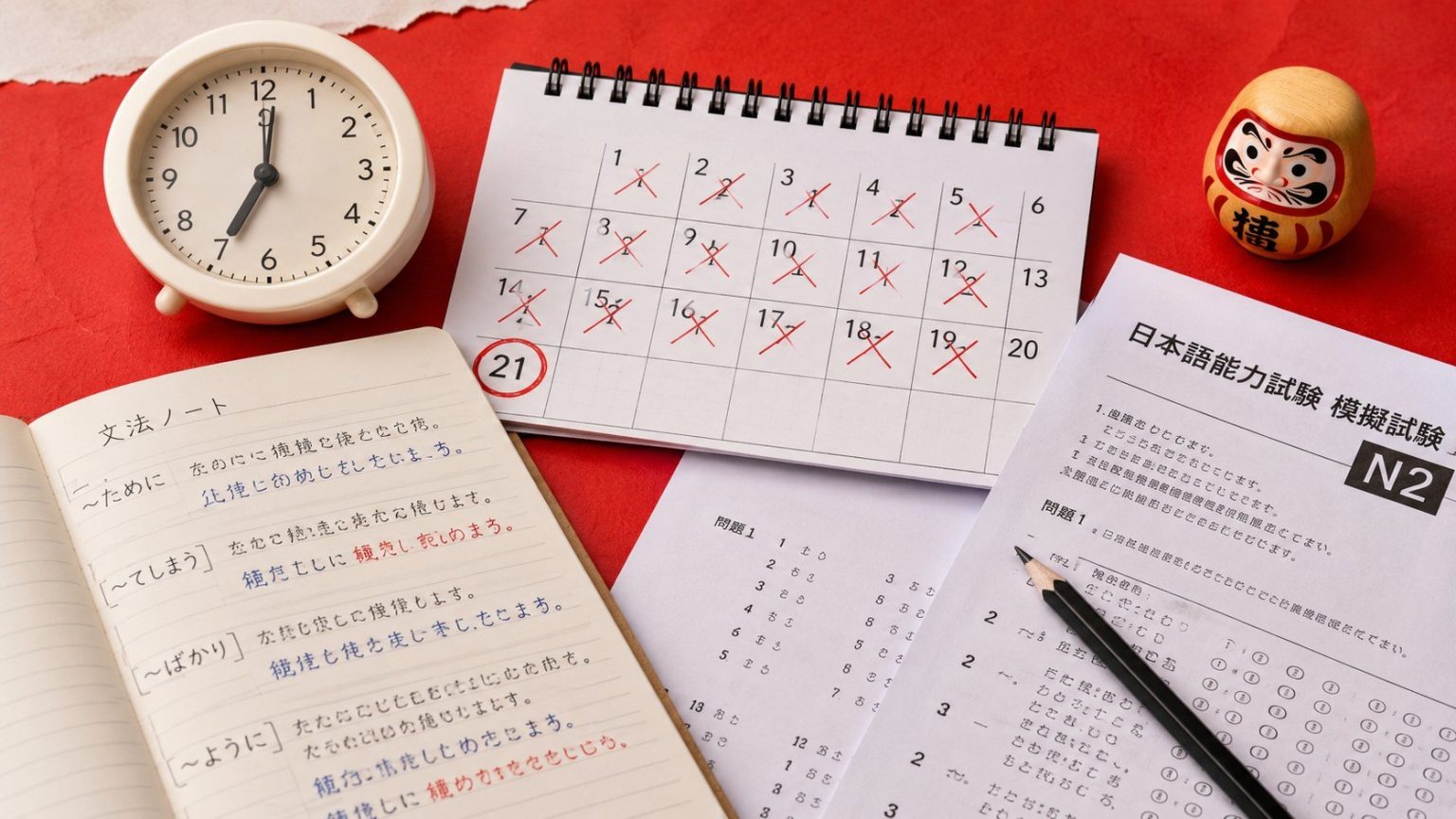 JLPT lipiec 2026 odbędzie się 5 lipca w Warszawie. Sprawdź konkretny plan nauki N5–N2 na 21 dni, progi punktowe, testy próbne i strategię egzaminacyjną.